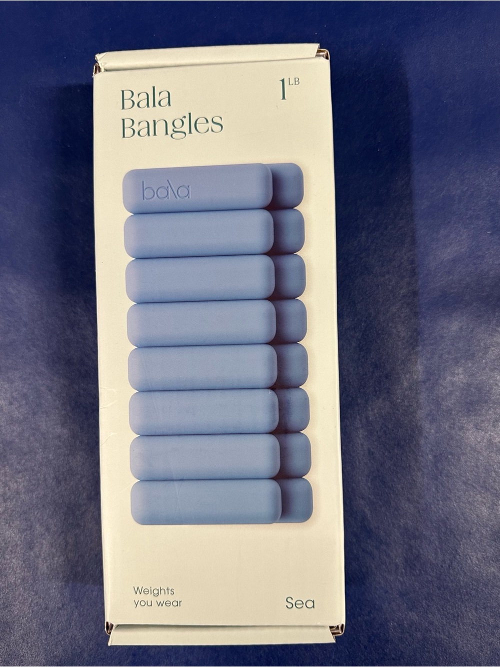New Bala Bangles - Wrist/Ankle Weights - Sea Blue - 1 lb.